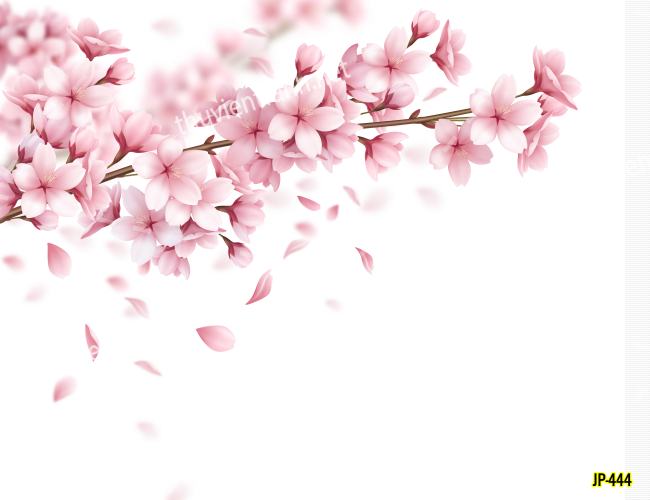 Tranh dán tường hoa anh đào-JP-444 - Tranh tường chất lượng cao